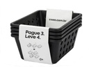 SET COMPRA 3 LLEVA 4 - CANASTAS PEQUEÑAS PLASTICAS, OPCIONES DE COLORES : BLANCO - NEGRO - WARM GRAY - ROSA BLUSH