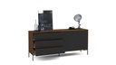 CREDENZA - APARADOR DENVER IMBUIA/NEGRO