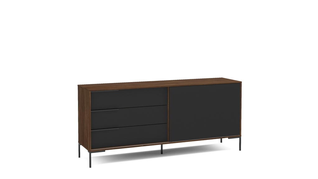 CREDENZA - APARADOR DENVER IMBUIA/NEGRO