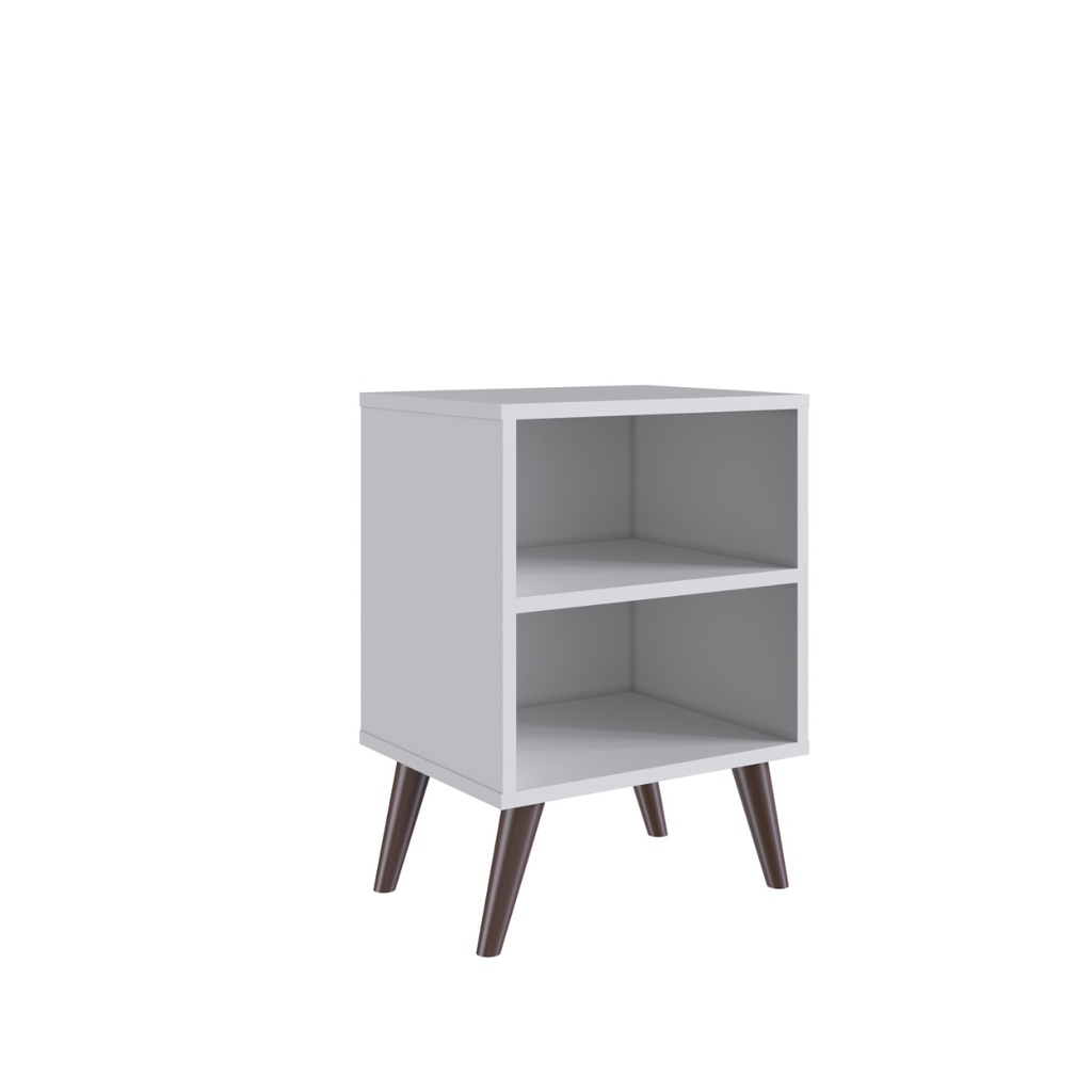 MESA CREADO SILENCIO CON ESTANTE BLANCO 