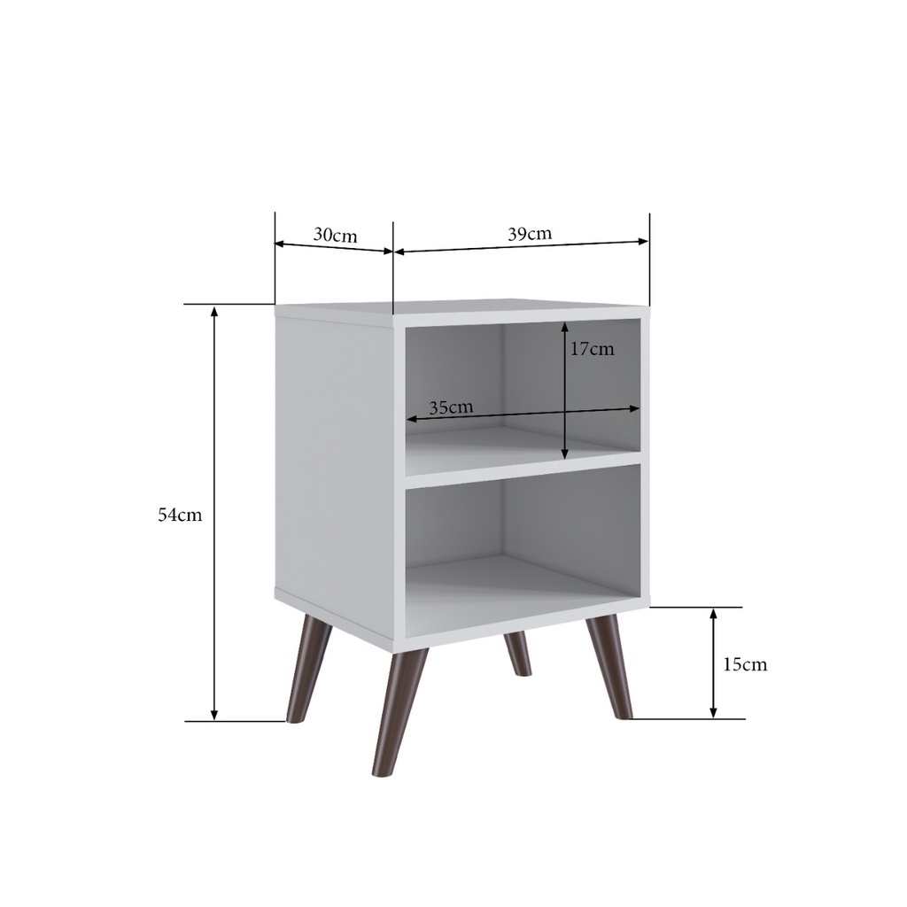 MESA CREADO SILENCIO CON ESTANTE BLANCO 