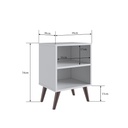 MESA CREADO SILENCIO CON ESTANTE BLANCO 