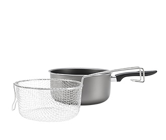 LINEA CHILLI - EN ALUMINIO - FREIDORA C/CESTILLO Ø20CM 2,65L PLATA 