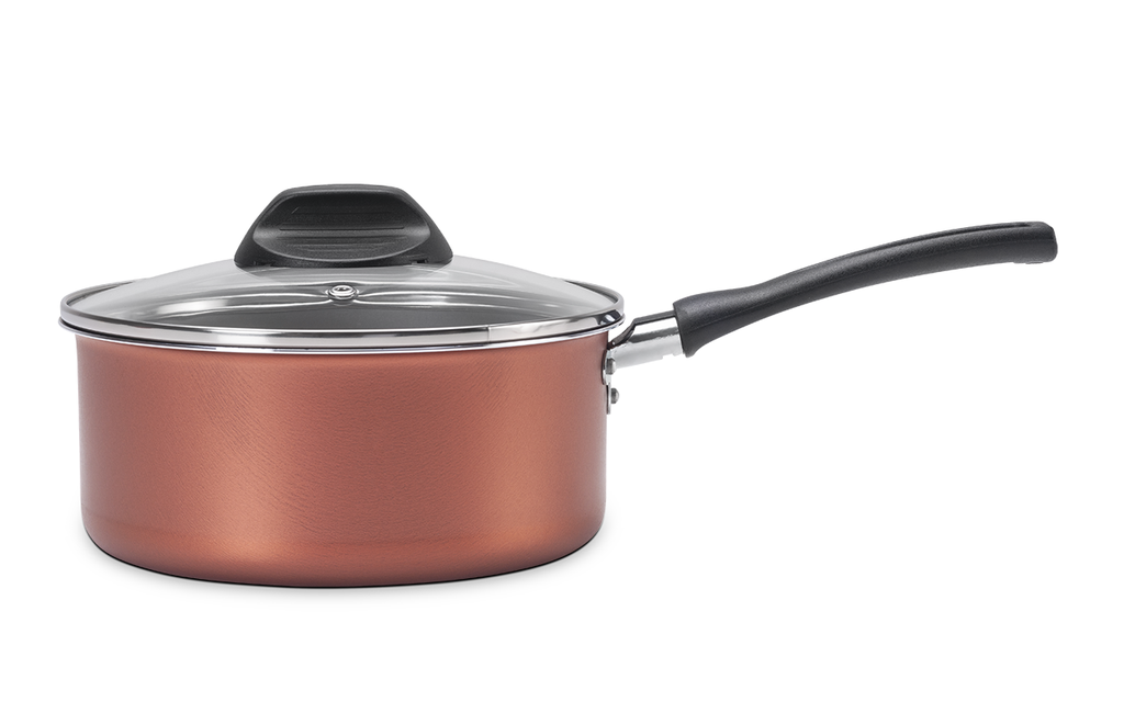 LINEA CLOVE - EN ALUMINIO - OLLA C/TAPA Ø16CM 1,30L COBRE 