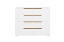 GAVETERO DOBLE 8 GAVETAS BLANCO FOSCO/NATURE FLEX