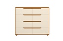 GAVETERO DOBLE 8 GAVETAS ROBLE GRIFE/OFF WHITE (FLEX)