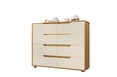 GAVETERO DOBLE 8 GAVETAS ROBLE GRIFE/OFF WHITE (FLEX)