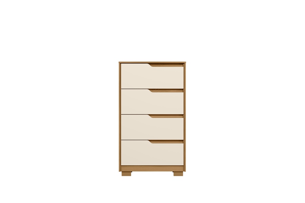 MUEBLE 4 GAVETAS SOLE ROBLE GRIFE/OFF WHITE (FLEX)