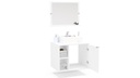 MUEBLE PARA BAÑO CON ESPEJO SUZANO MDP BRANCO BP