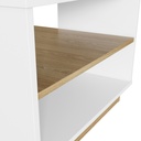 MESA DE CENTRO LIVORNO BLANCO CON OAK