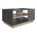 MESA DE CENTRO LIVORNO GRAFITE CON OAK