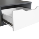 MESA DE CENTRO RIMINI CON GAVETA GRAFITE CON BLANCO