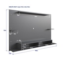 PANEL DE PARED PARA LCD MONZA GRAFITO