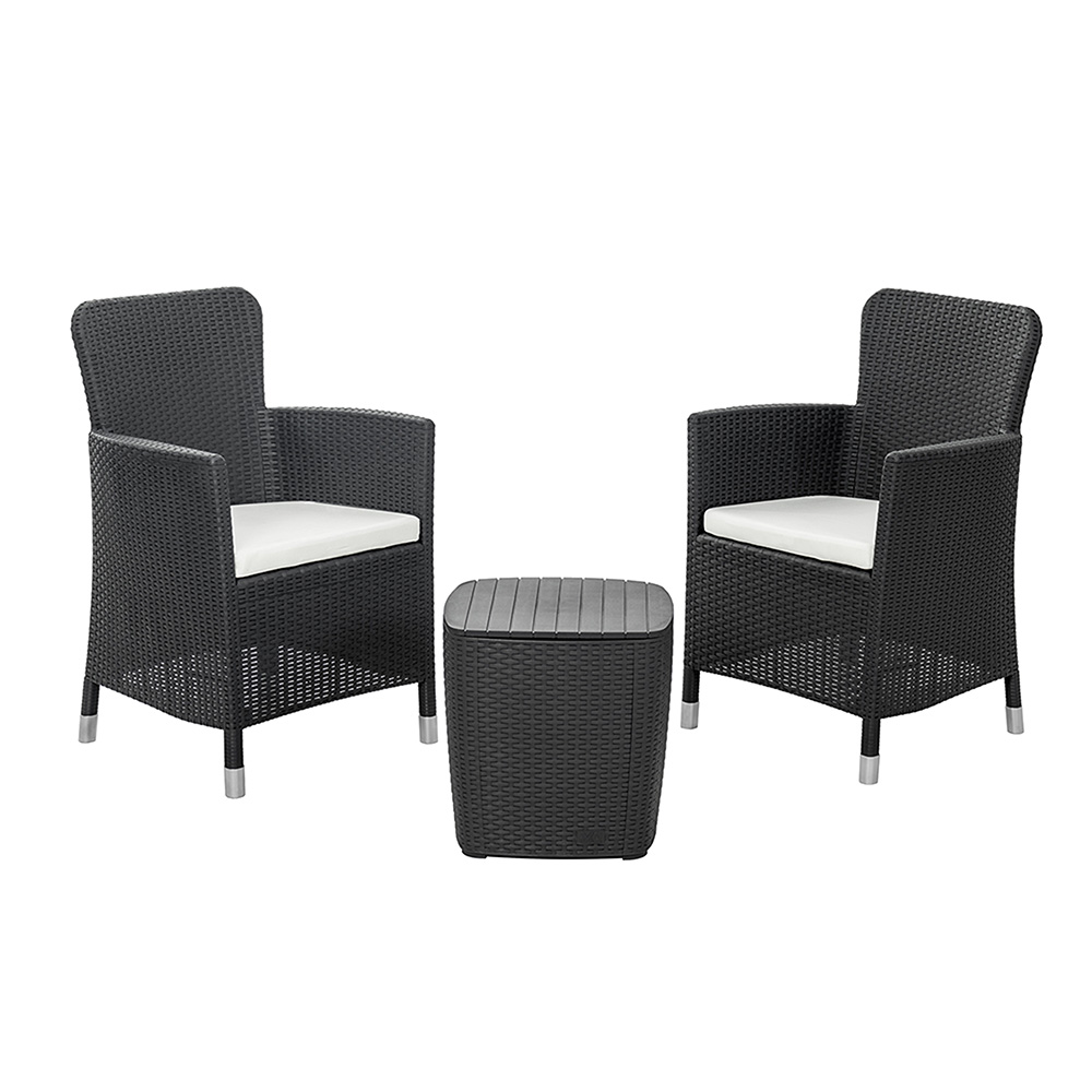 JUEGO MUEBLE CAPRI ESTAR 2+1 GRI