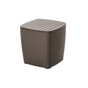 JUEGO MUEBLE CAPRI ESTAR 2 SILLAS + 1 MESA DE CENTRO COLOR MOCCA