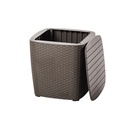 JUEGO MUEBLE CAPRI ESTAR 2 SILLAS + 1 MESA DE CENTRO COLOR MOCCA