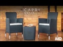 JUEGO MUEBLE CAPRI ESTAR 2 SILLAS + 1 MESA DE CENTRO COLOR GRIS GRAFITO