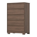 COMODA ANDRIA 05 CAJONES CASTANHO