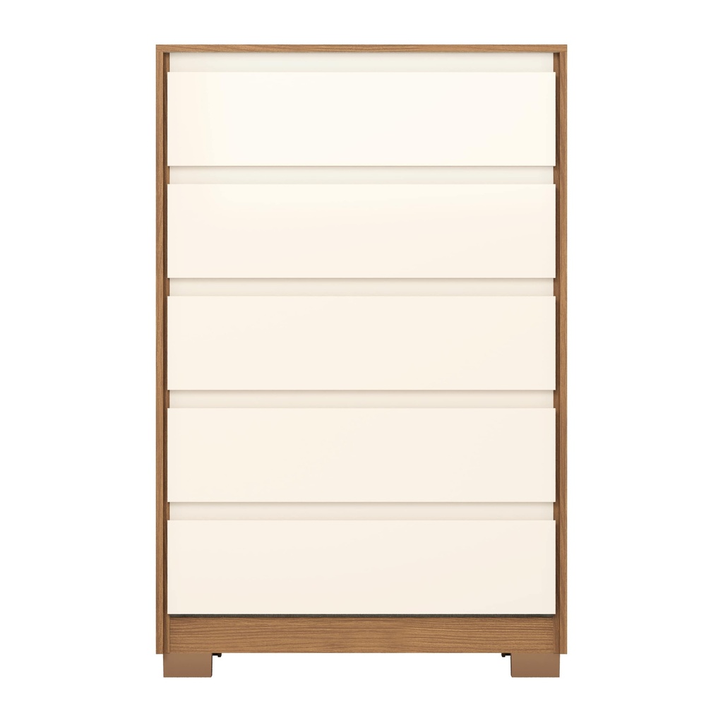 COMODA ANDRIA 05 CAJONES NATURE/OFF WHITE