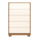 COMODA ANDRIA 05 CAJONES NATURE/OFF WHITE