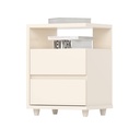 MESA DE NOCHE CAMPECHE 02 CAJONES OFF WHITE