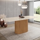 COMEDOR SOLANA 2000mm VIDRIO / CANTO REDONDO