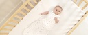 Keababies Paquete de 2 sábanas impermeables para cuna Isla [Protect+] (blanco suave), color: blanco suave