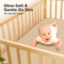 Keababies Paquete de 2 sábanas impermeables para cuna Isla [Protect+] (blanco suave), color: blanco suave