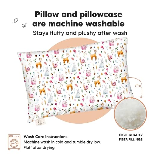 Keababies Almohada para niños pequeños con funda de almohada (forestland), color: forestland