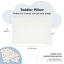 Keababies Almohada para niños pequeños con funda de almohada (forestland), color: forestland