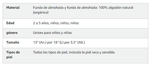 Keababies Almohada para niños pequeños con funda de almohada (forestland), color: forestland
