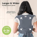 Keababies Portaequipajes D-Lite Wrap (Gris Medianoche), Color: Gris Medianoche