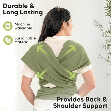 Keababies Soporte de envoltura original (oliva polvoriento), color: oliva polvoriento