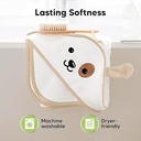 Keababies Cuddle Toalla con capucha de bambú orgánico para bebés (perro), color: perro