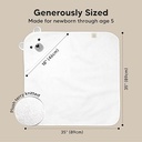 Keababies Cuddle Toalla con capucha de bambú orgánico para bebé (oso), tamaño: regular / color: oso