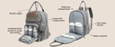 Keababies Mochila de pañales Rove (Trendy Black), Color: Trendy Black