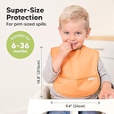 Keababies Pack de 3 baberos Presto Waterproof (Basics), color: Basics