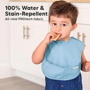Keababies Pack de 3 baberos Presto Waterproof (Basics), color: Basics