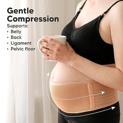 Keababies Cinturón de soporte para embarazadas Ease (Classic Ivory), Talla: M/L / Color: Classic Ivory