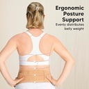 Keababies Cinturón de soporte para embarazadas Ease (Classic Ivory), Talla: M/L / Color: Classic Ivory