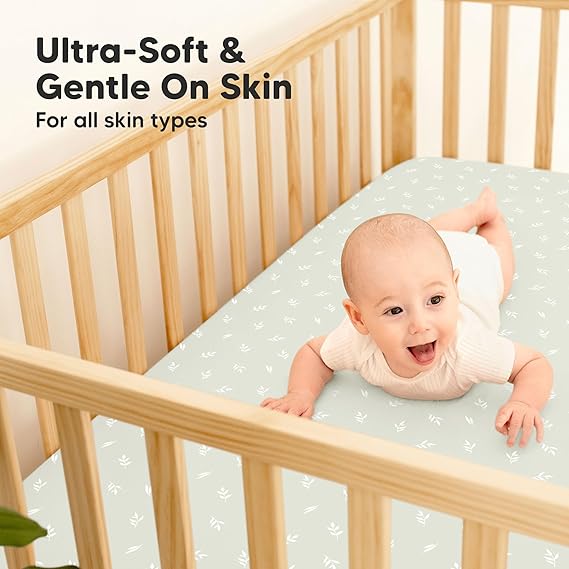 Keababies Sábana minicuna ajustable Soothe (Meadow), Estilo: Meadow