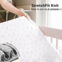 Keababies Sábanas de mini cuna ajustadas de bambú suave (ABC Land), Color: ABC Land