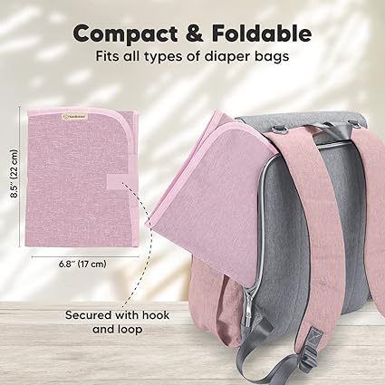 Keababies Alfombra para cambiar pañales Swift (Sweet Pink), color: Sweet Pink