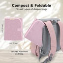 Keababies Alfombra para cambiar pañales Swift (Sweet Pink), color: Sweet Pink