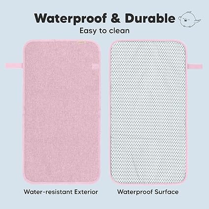 Keababies Alfombra para cambiar pañales Swift (Sweet Pink), color: Sweet Pink