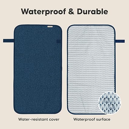 Keababies Alfombrilla para cambiar pañales Swift (azul marino), color: azul marino