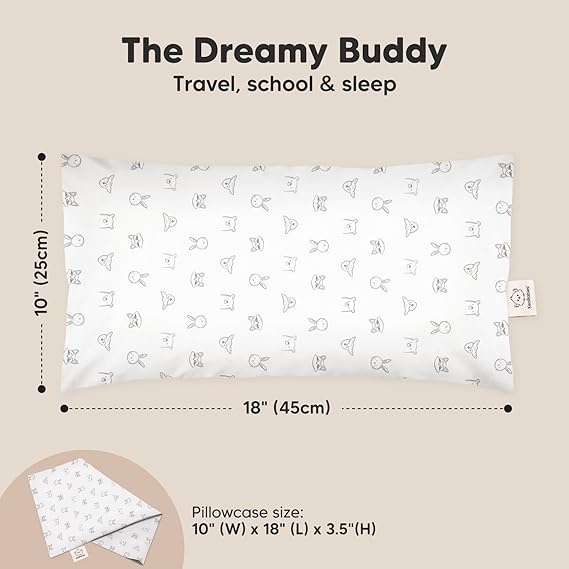 Keababies Almohada Buddy para niños pequeños (KeaDoodles), color: KeaDoodles