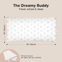 Keababies Almohada Buddy para niños pequeños (KeaDoodles), color: KeaDoodles