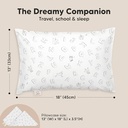 Keababies Almohada para niños pequeños con funda de almohada (ABC Land), color: ABC Land