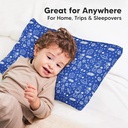 Keababies Almohada para niños pequeños con funda de almohada (Off To Space), Color: Off To Space